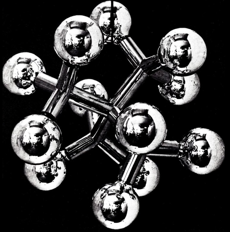 1970's Fabulous ToviBulb Atomic 12 Chandelier